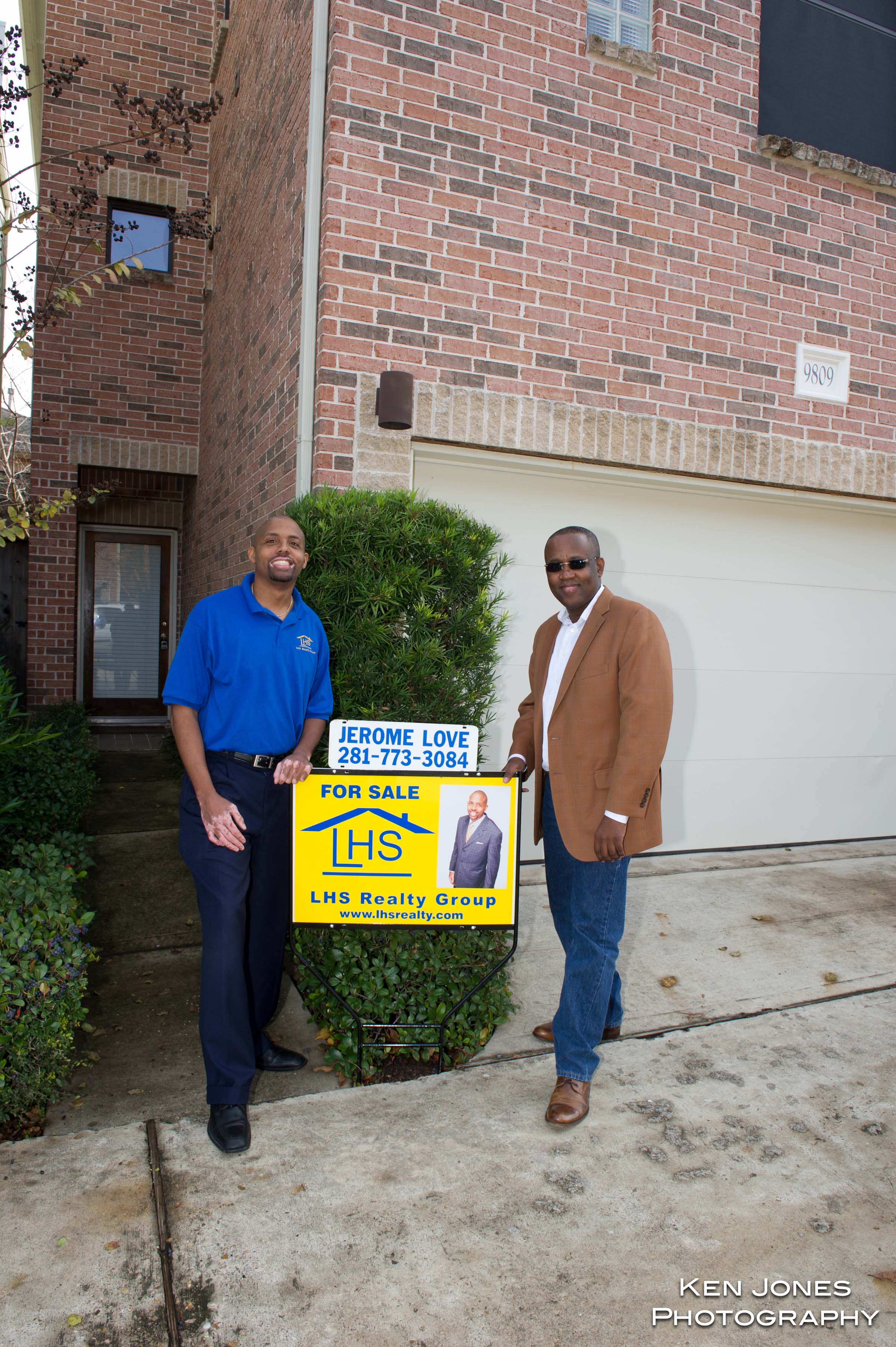 Jerome Love with LHS Realty For Sale sign